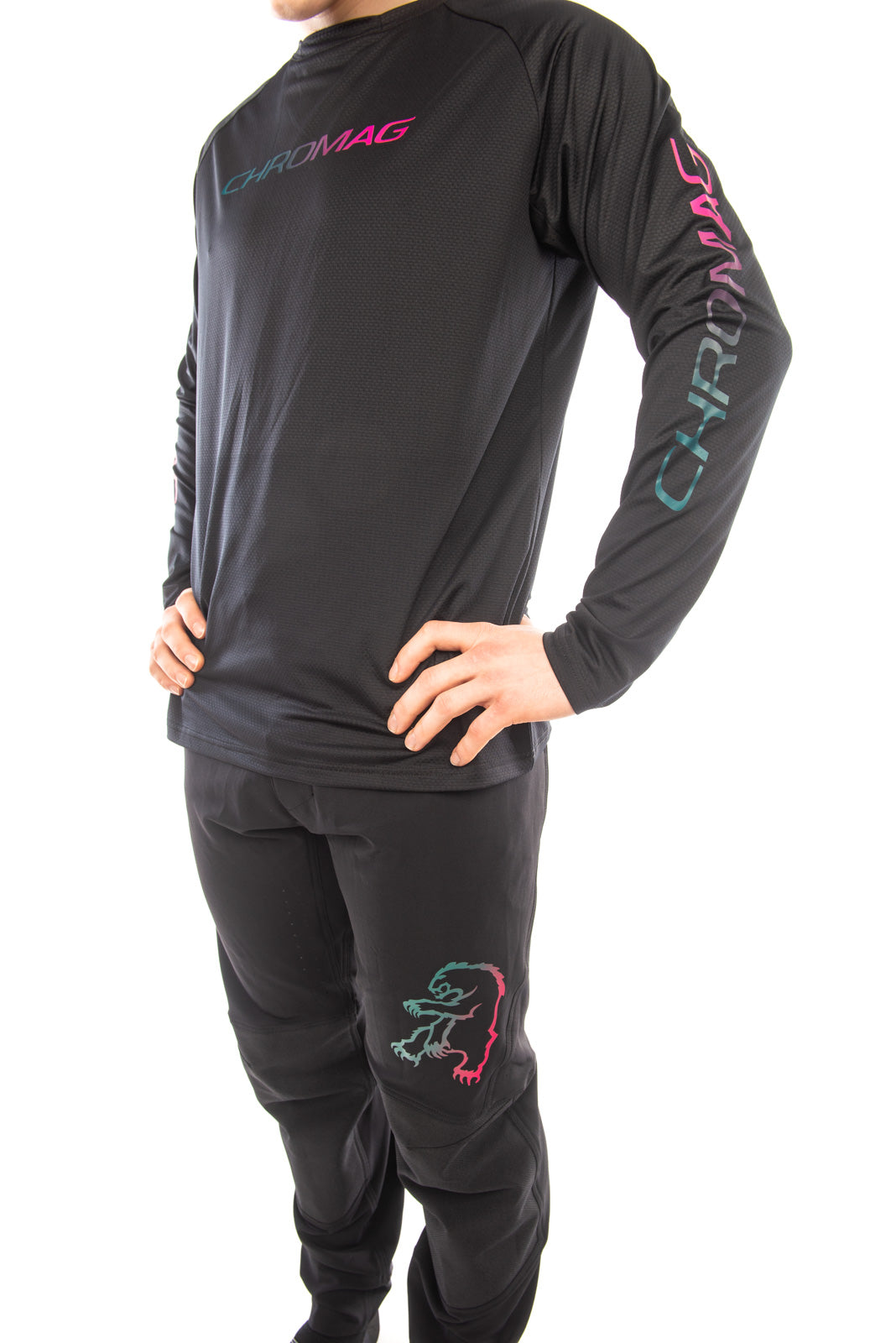 Model is 5' 8" wearing size Medium.