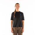 The model is 5' 8" wearing size Medium.