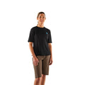 The model is 5' 8" wearing size Medium.